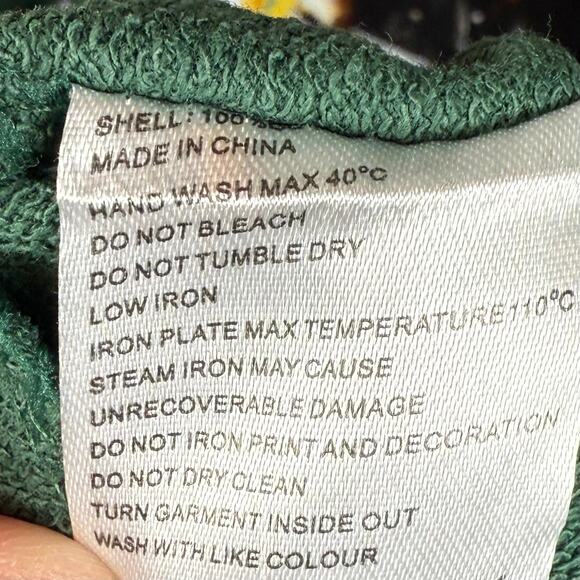 Dutch Bros Green Hoodie Sweatshirt Nightmare Before Coffee Pullover Size M NWOT - Picture 10 of 10